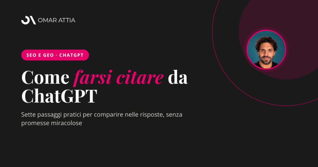 Copertina dell'articolo su come apparire nelle risposte di ChatGPT